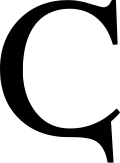 파일:Latin capital letter C with descender.png