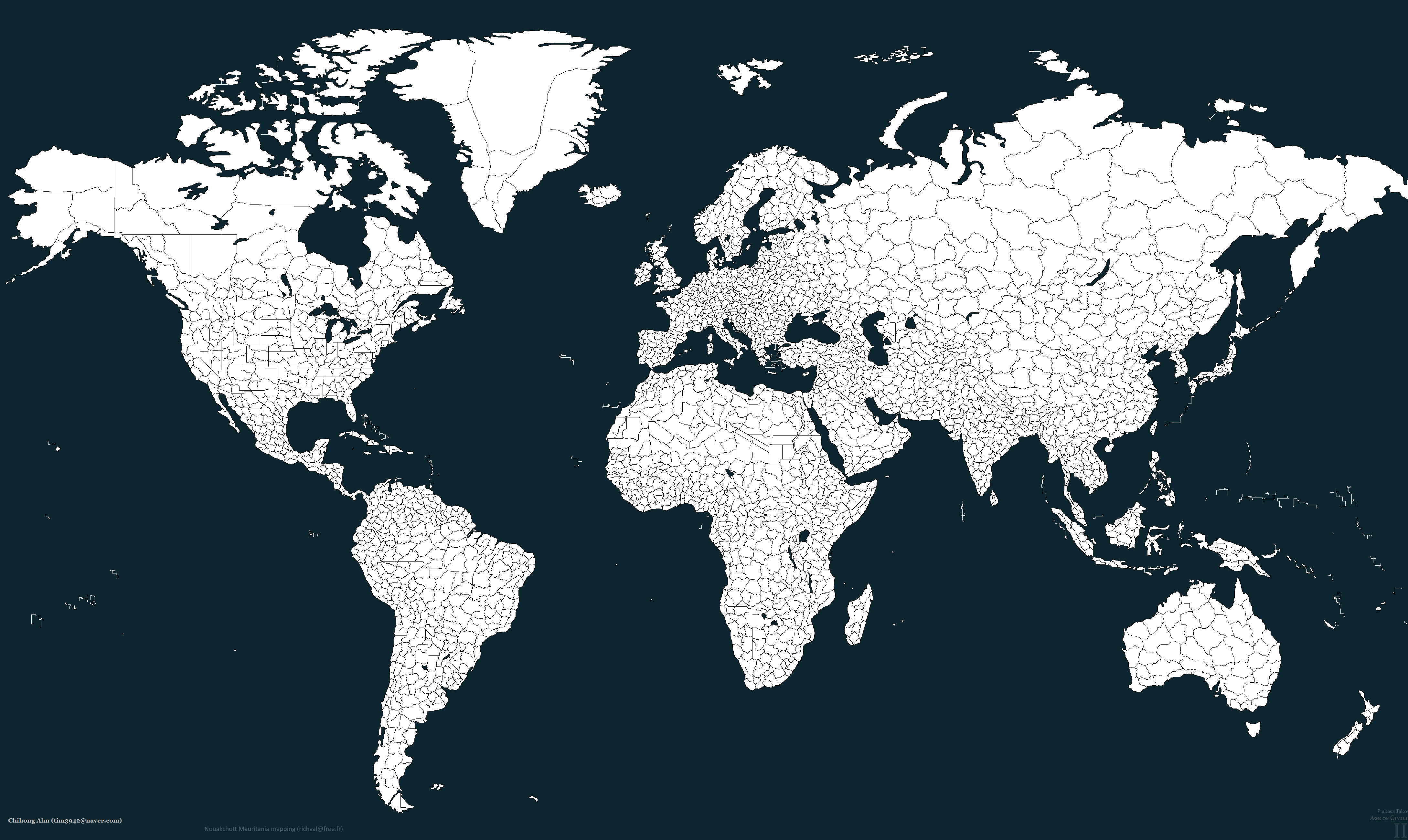 Карта земли с провинциями. World 10 5