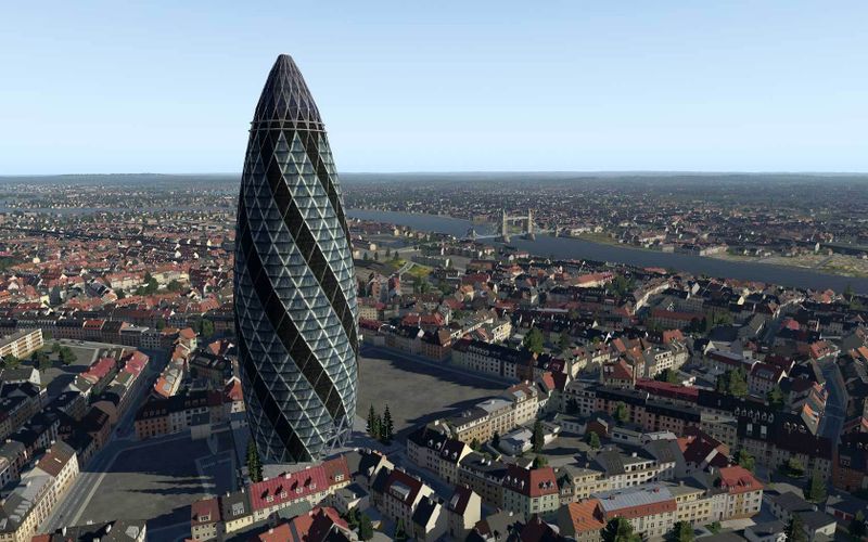 파일:X-Plane 1110 London Gherkin.jpg