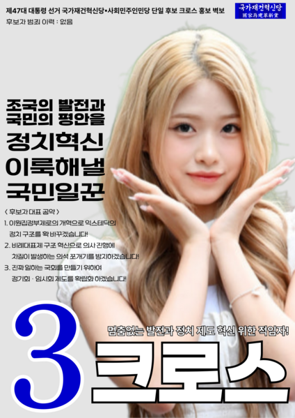 파일:제47대 익스테딕 대선 크로스 포스터.png